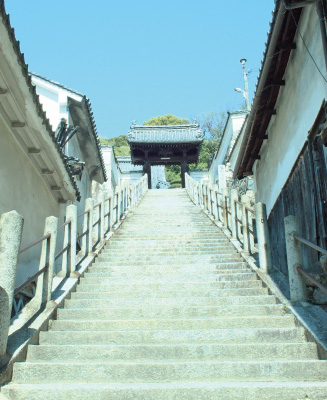 普明閣に続く長い階段